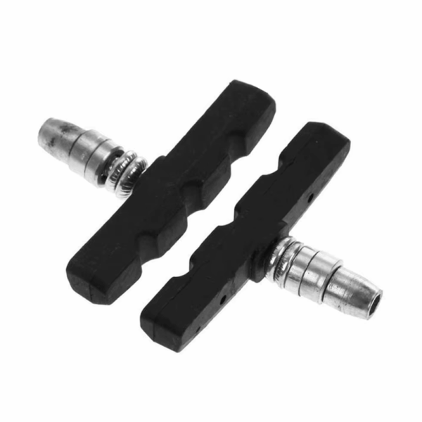 2/4 PATTINI FRENO BICI 7cm ANTERIORE POSTERIORE V-BRAKE COPPIA FRENI BICICLETTA - immagine 4