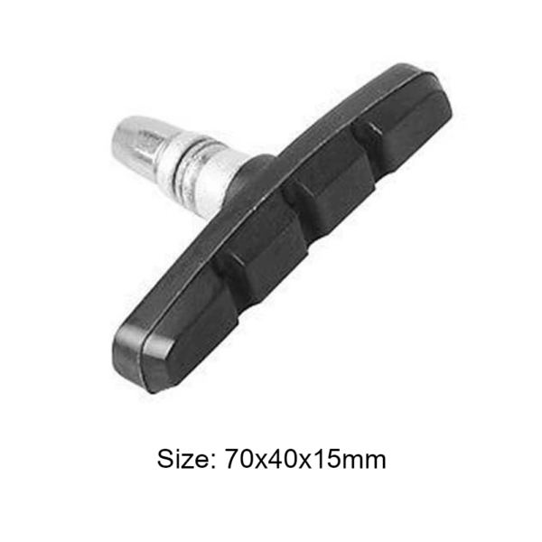 2/4 PATTINI FRENO BICI 7cm ANTERIORE POSTERIORE V-BRAKE COPPIA FRENI BICICLETTA - immagine 5