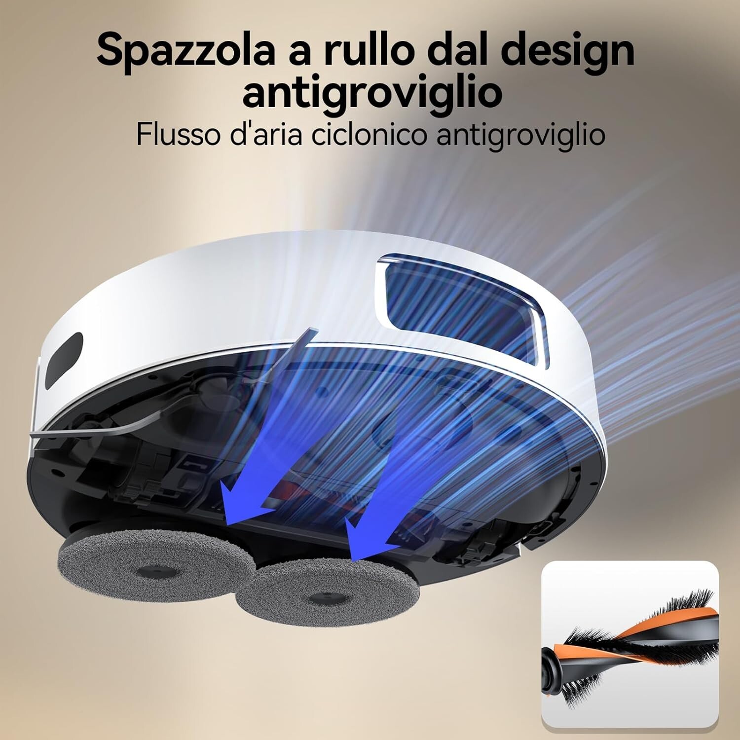 App Xiaomi Jonr P20 pro Aspirapolvere Lavapavimenti Smart Navigazione Laser 3D - immagine 4