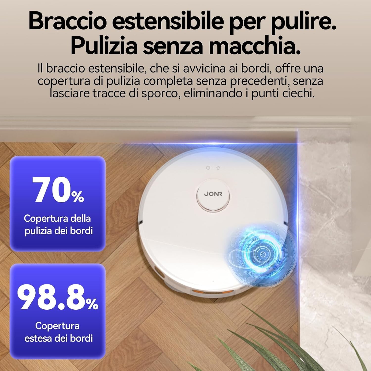 App Xiaomi Jonr P20 pro Aspirapolvere Lavapavimenti Smart Navigazione Laser 3D - immagine 7