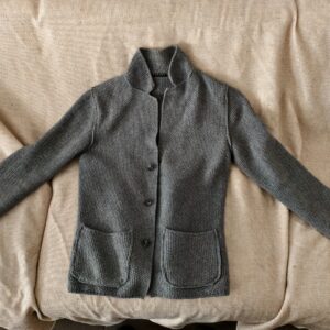 SISLEY Giacca inverale Blazer lana Grigio Scuro Da Uomo Taglia L Casual