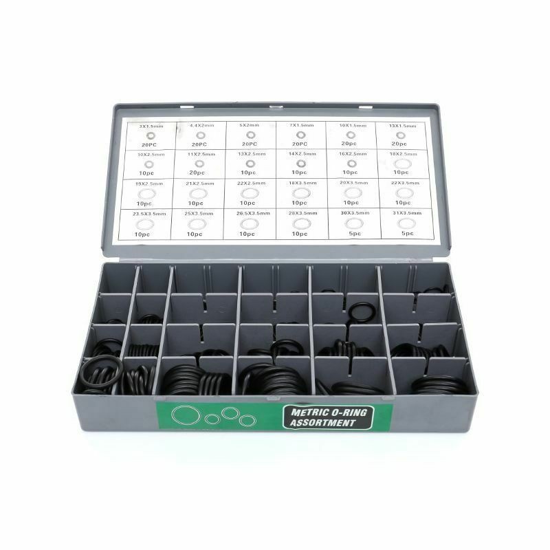 KIT GUARNIZIONI O RING 66 MISURE DIVERSE 900 PZ PEZZI ORING ANELLI GOMMINI - immagine 4
