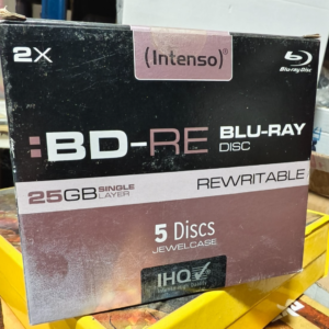 Intenso BD-RE 25GB 2x Speed Pack 5 dischi Jewel Case Blu-ray Blank Discs