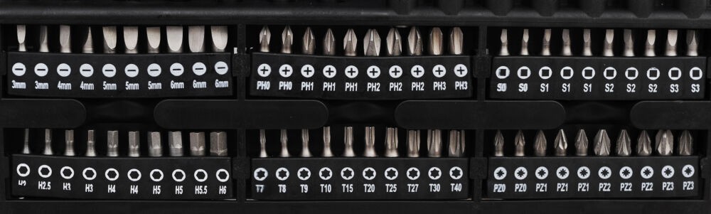 Cacciaviti chiavi inglesi bussole set da 122 pezzi con punte magnetiche Torx - immagine 5