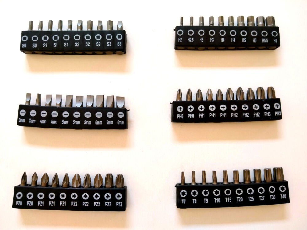 Cacciaviti chiavi inglesi bussole set da 122 pezzi con punte magnetiche Torx - immagine 10