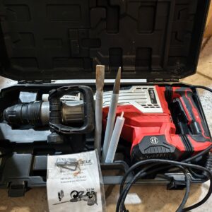 Kraft Martello Demolitore per Calcestruzzo 2600W 2 Punte a Scalpello da 1900BPM