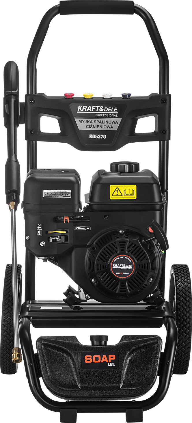 IDROPULITRICE ACQUA FREDDA A SCOPPIO ALTA PRESSIONE 7HP 360 BAR 660LT/H KRAFT&DE - immagine 3