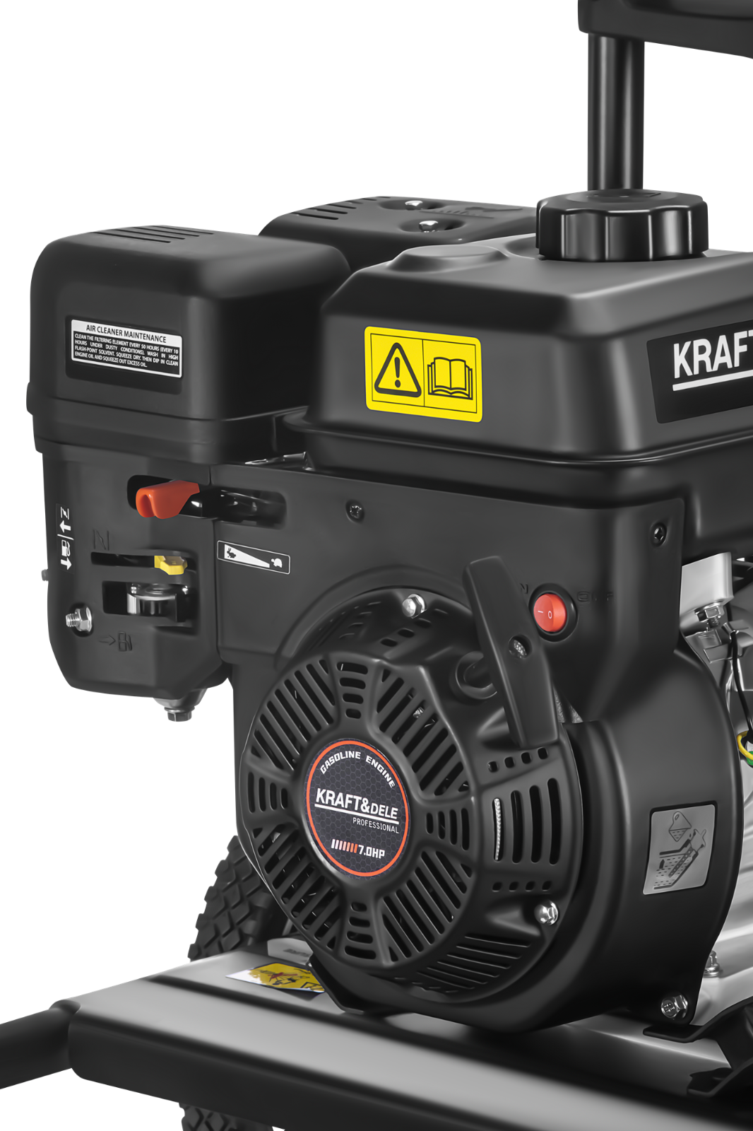 IDROPULITRICE ACQUA FREDDA A SCOPPIO ALTA PRESSIONE 7HP 360 BAR 660LT/H KRAFT&DE - immagine 9