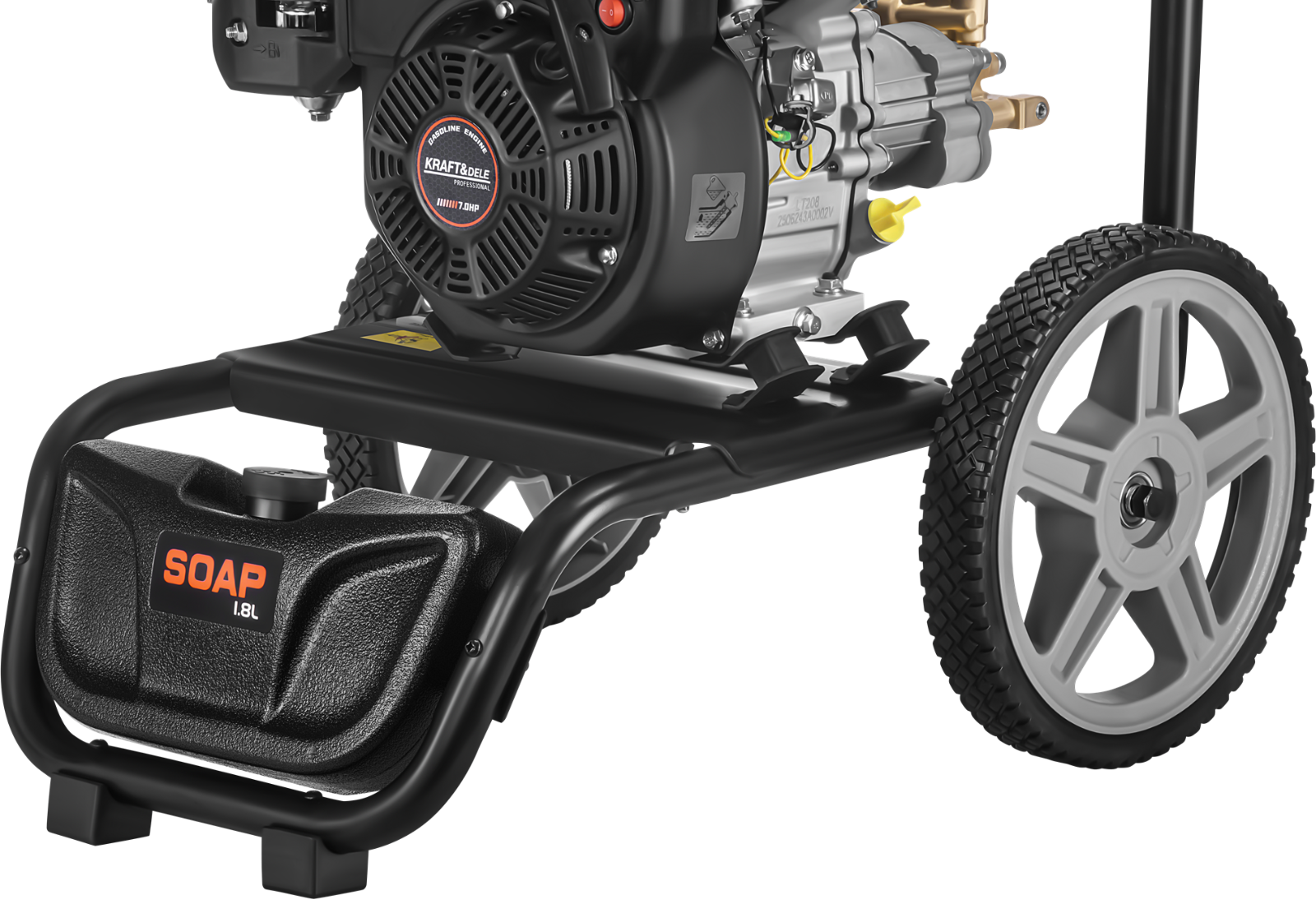 IDROPULITRICE ACQUA FREDDA A SCOPPIO ALTA PRESSIONE 7HP 360 BAR 660LT/H KRAFT&DE - immagine 11