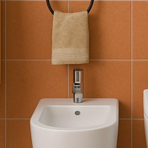 SANITARI BAGNO BIDET CROMA FILOMURO A PAVIMENTO