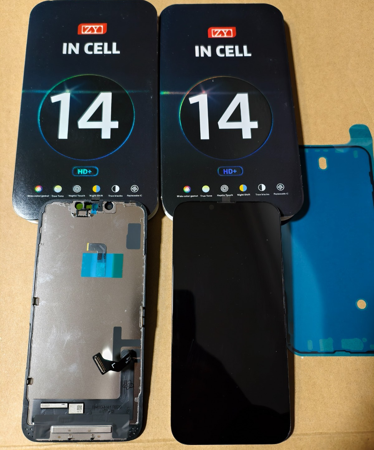 LCD DISPLAY APPLE IPHONE 14 ZY INCELL TOUCH IC SWAP SCHERMO PELLICOLA WATERPROOF
